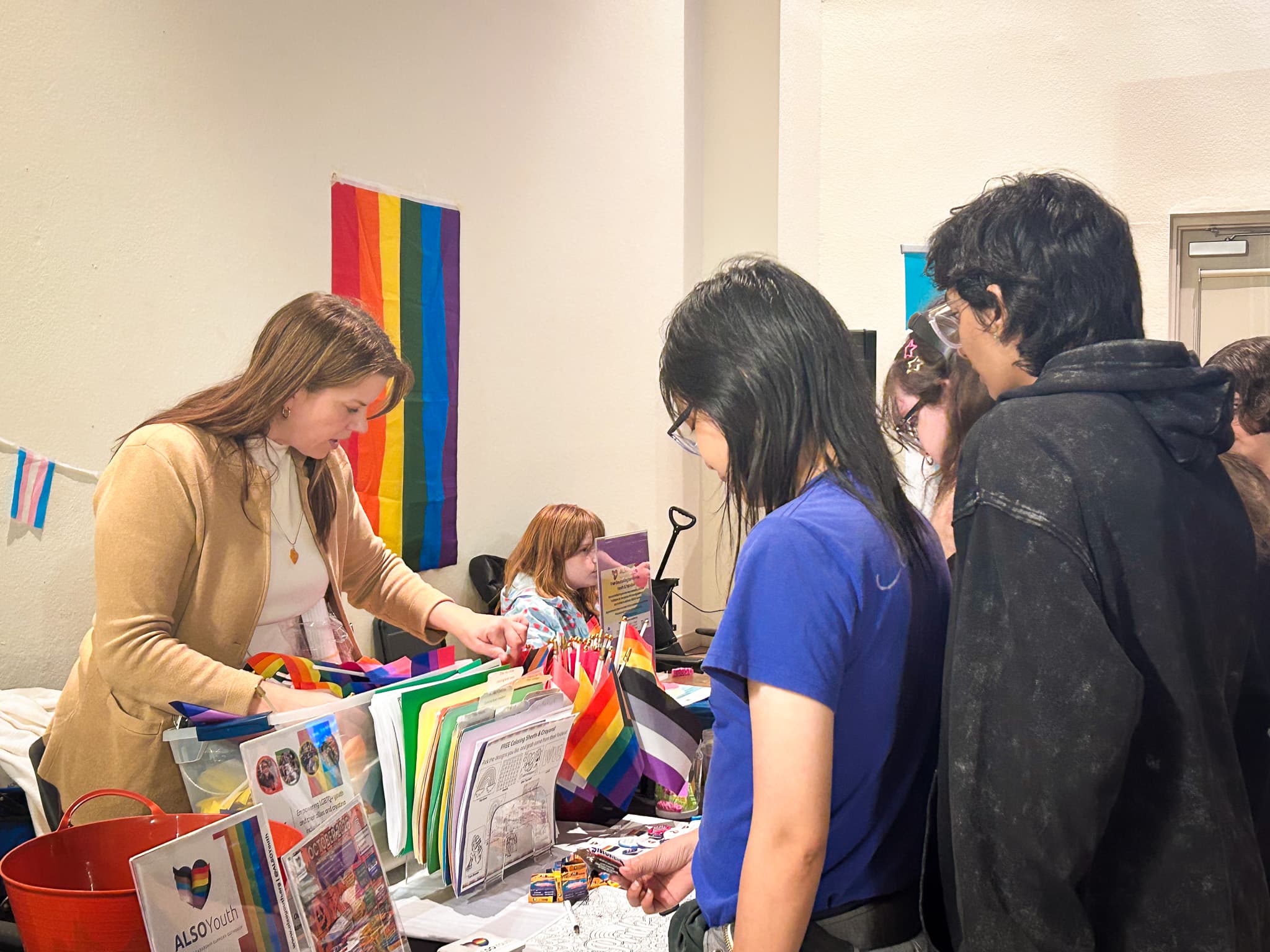 Ringling College talk with Executive Director Annie Berkness at ALSO Youth table